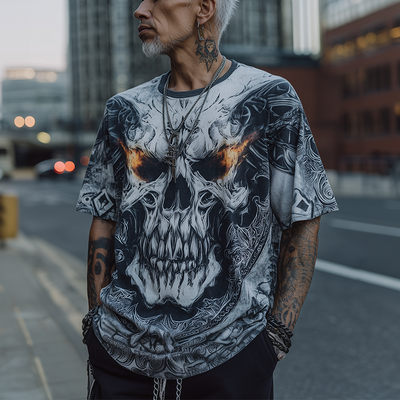 Rusty | Men'S Summer Fashion Street Print Polyester Blend Short-Sleeved T-Shirt