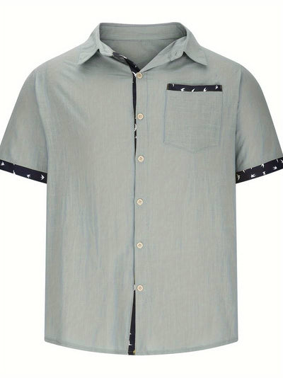 Ludwig® | Stylish, Loose, Matching Color Shirt Made Of Cotton Blend
