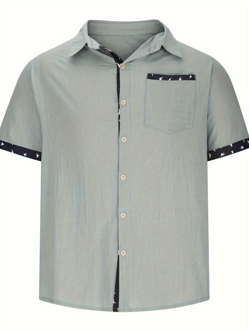 Lucio® | Stylish, Buttoned Short-Sleeved Shirt For Men