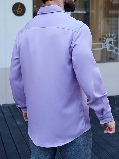 Kwan® | Color Block Long Sleeve Shirt For Men