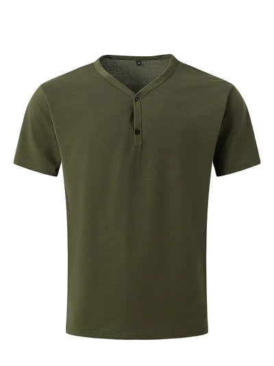 Ellis® | Solid, Casual V-Neck T-Shirt For Men