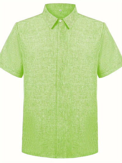 Elliot® | Stylish, Buttoned Short-Sleeved Shirt For Men