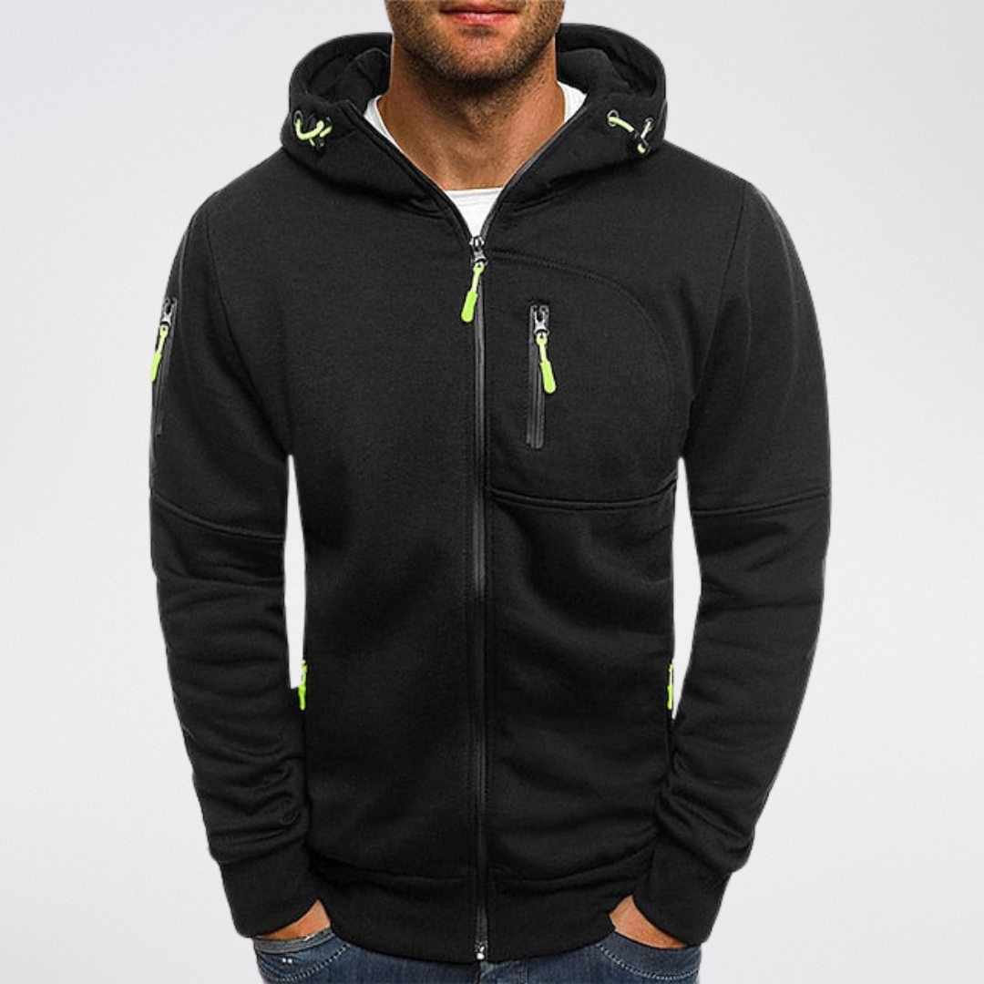 Gerrit | Urban Utility Zip-Up Hoodie for Men