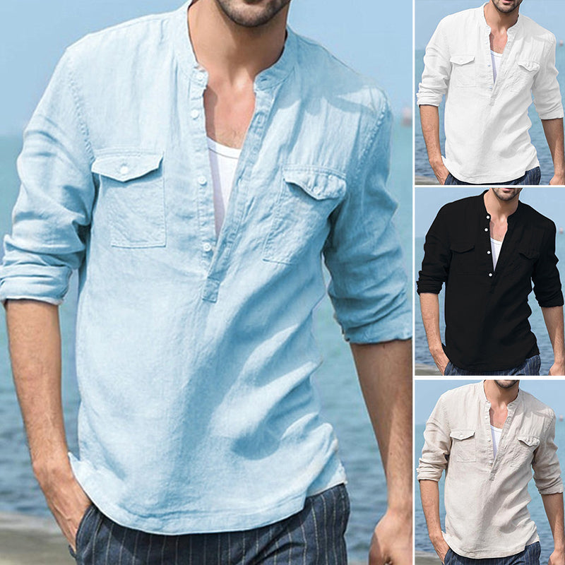 Jonathon® | Solid Color Casual Stylish Men'S Shirt
