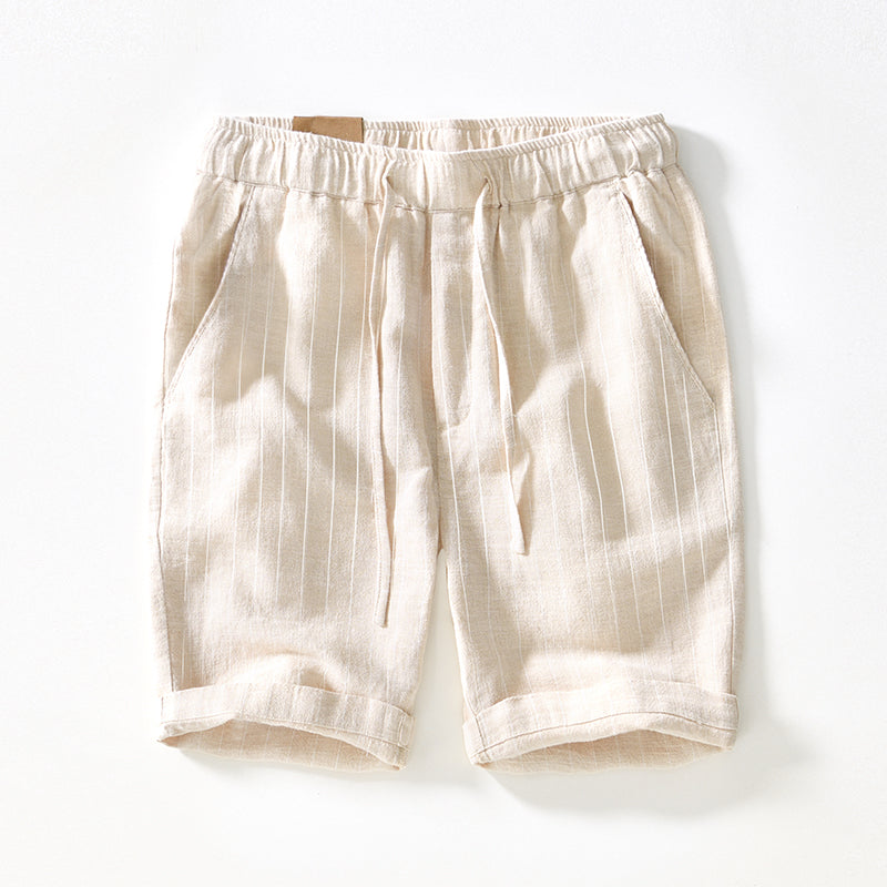 Jerónimo® | Linen Pinstripe Shorts