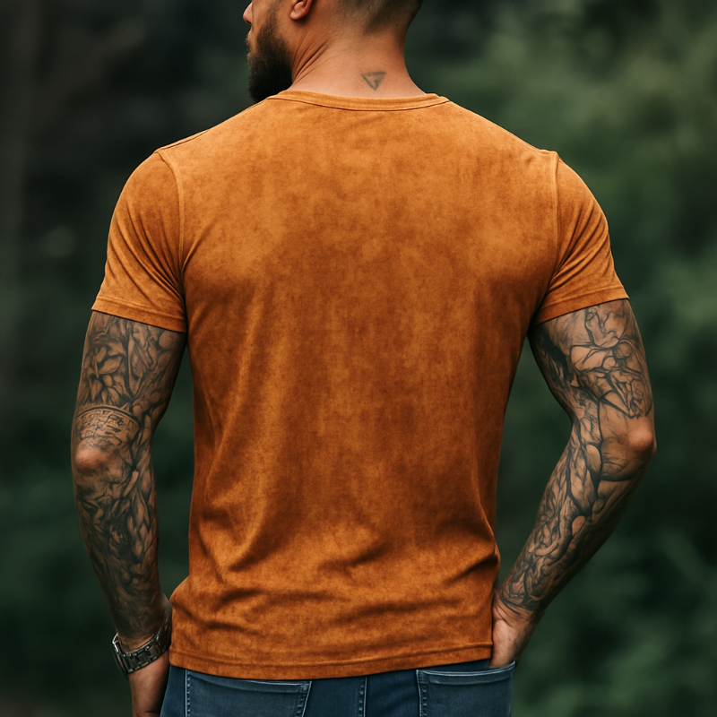 Robert | Men'S Retro Casual Shabby Printed V-Neck Short Sleeve T-Shirt