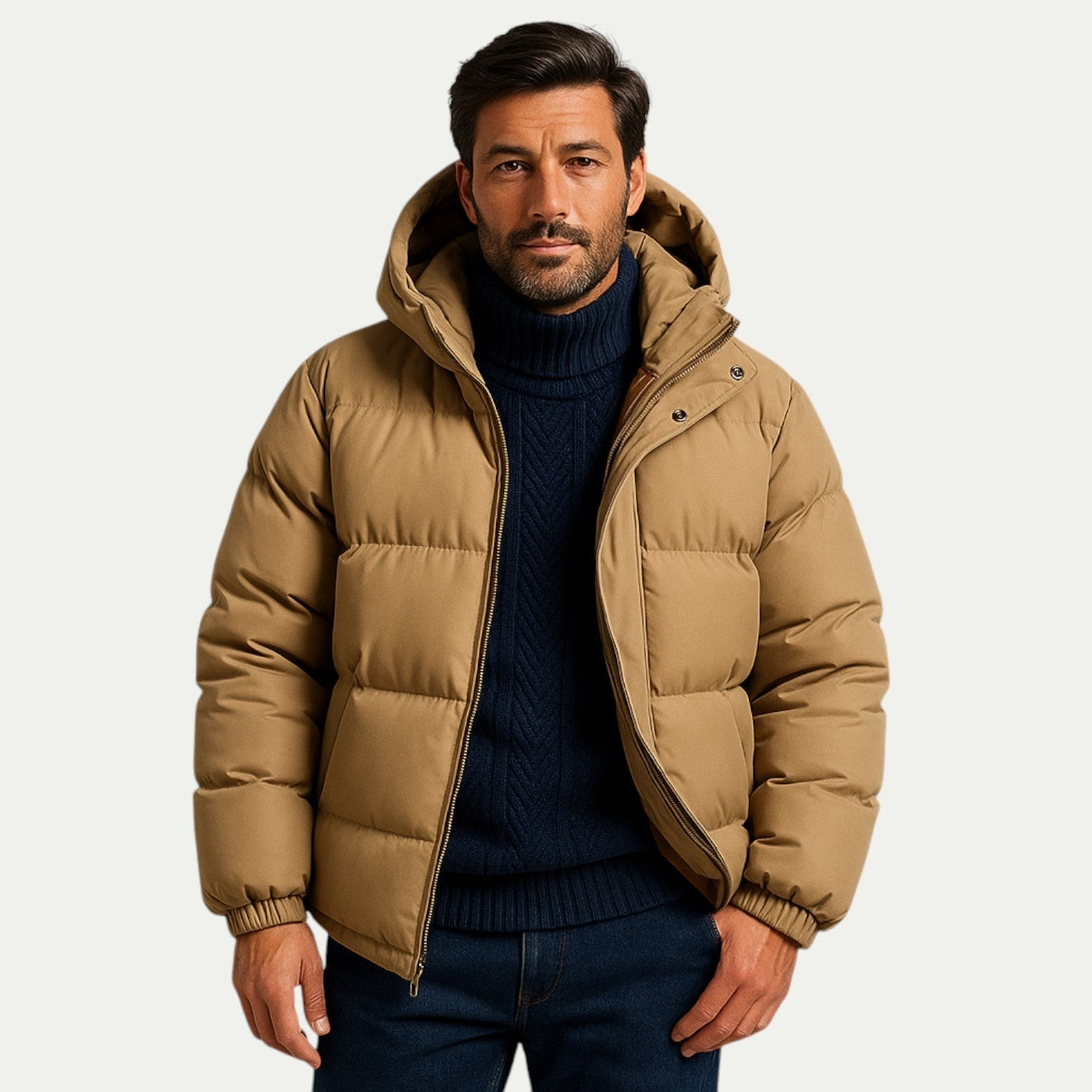 Ringo | Unisex down quilted jacket with hood and thermal insulation