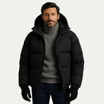 Ringo | Unisex down quilted jacket with hood and thermal insulation
