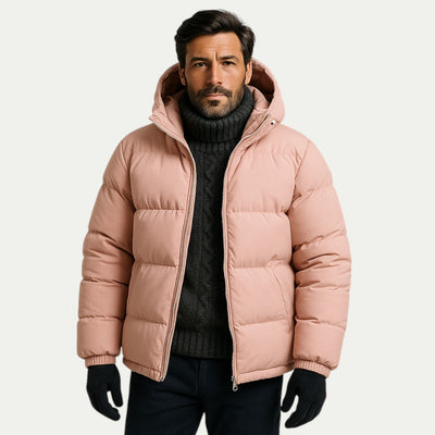 Ringo | Unisex down quilted jacket with hood and thermal insulation