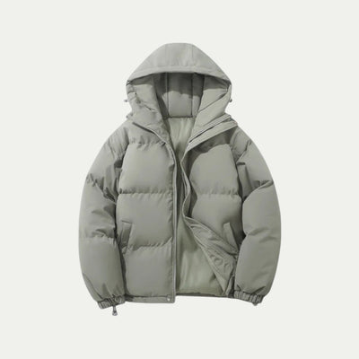 Ringo | Unisex down quilted jacket with hood and thermal insulation