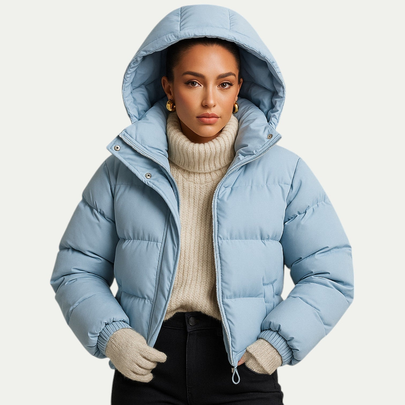 Ringo | Unisex down quilted jacket with hood and thermal insulation