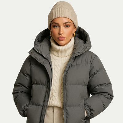 Ringo | Unisex down quilted jacket with hood and thermal insulation