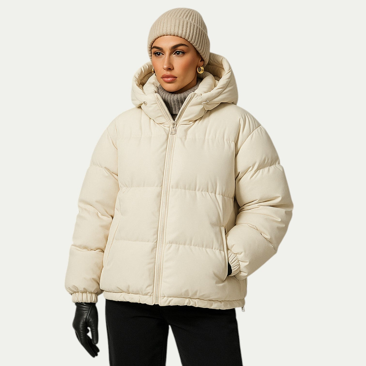 Ringo | Unisex down quilted jacket with hood and thermal insulation