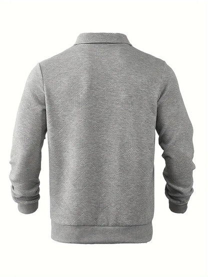 Jonathan® | Vintage Sweater With Zipper And Geometric Design