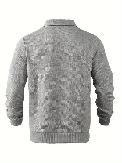Jonathan® | Vintage Sweater With Zipper And Geometric Design