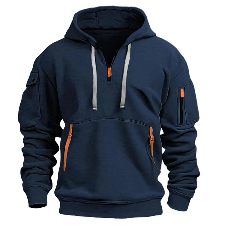 Cassiel | Men's multi-pocket hoodie