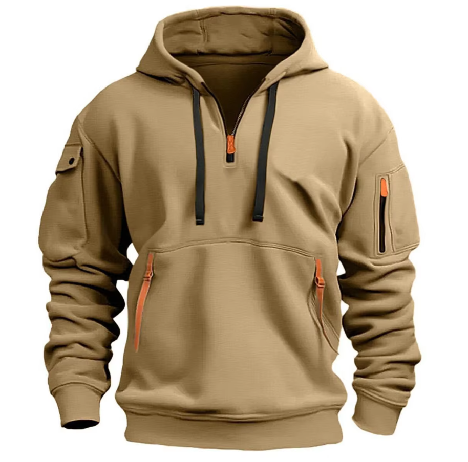 Cassiel | Men's multi-pocket hoodie