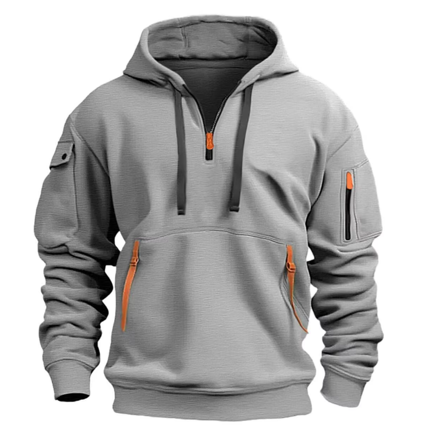 Cassiel | Men's multi-pocket hoodie