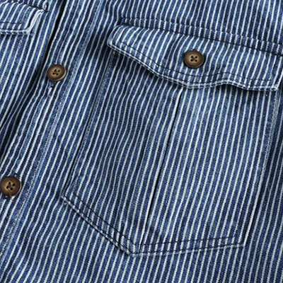 Valdemar® | Fashionable striped men's shirt made of denim