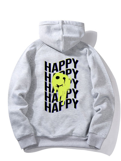 Derek | Graffiti Smiley Back Print Hoodie