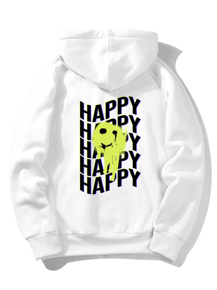 Derek | Graffiti Smiley Back Print Hoodie