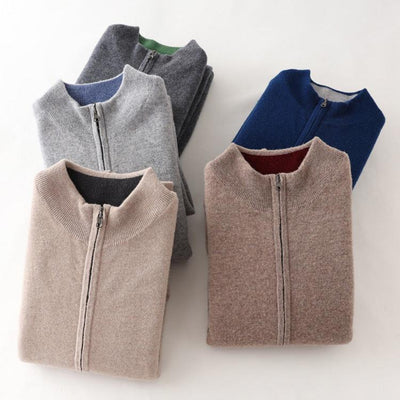 Kail | – Cashmere jacket with modern zip design