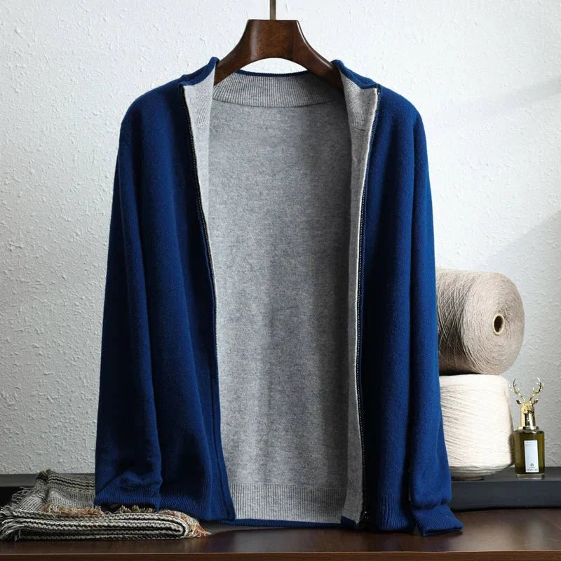 Kail | – Cashmere jacket with modern zip design