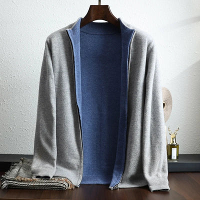 Kail | – Cashmere jacket with modern zip design