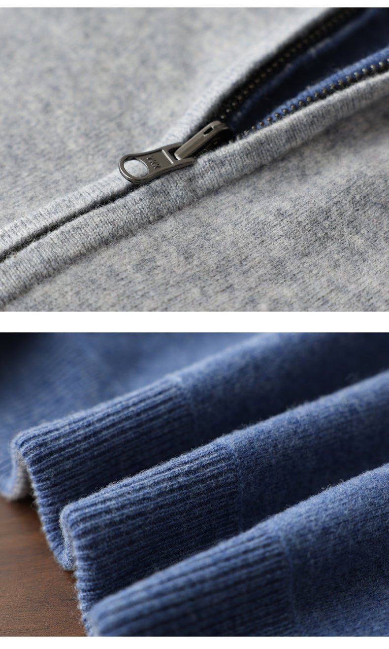 Kail | – Cashmere jacket with modern zip design