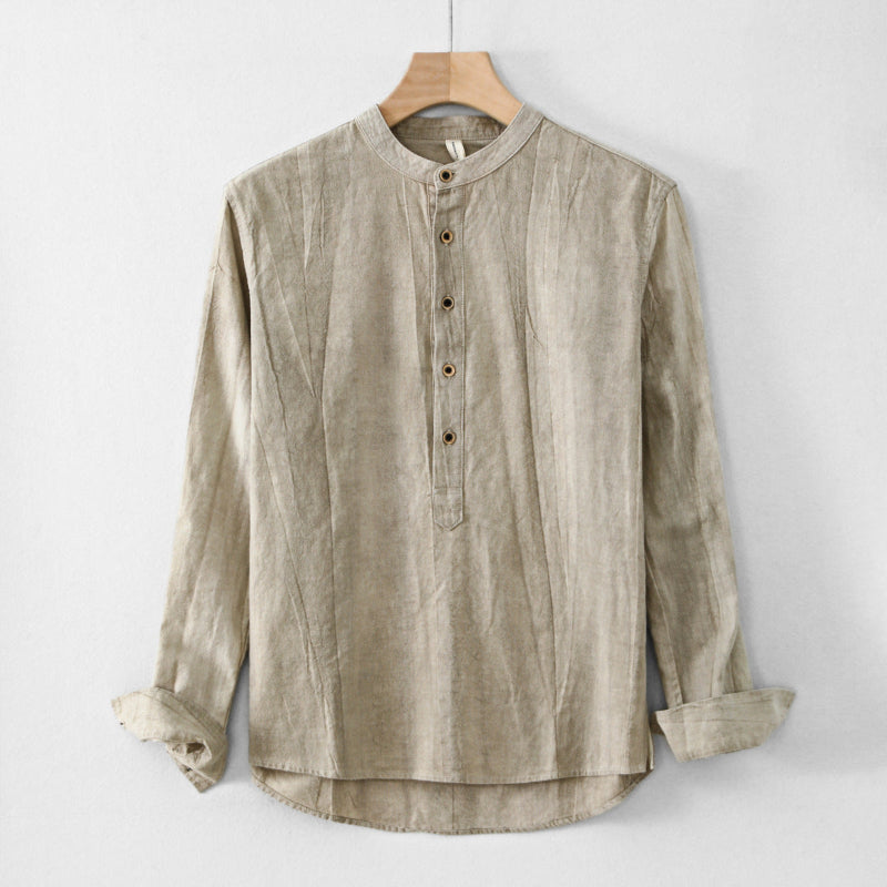Beckett® | Linen Henley Shirt