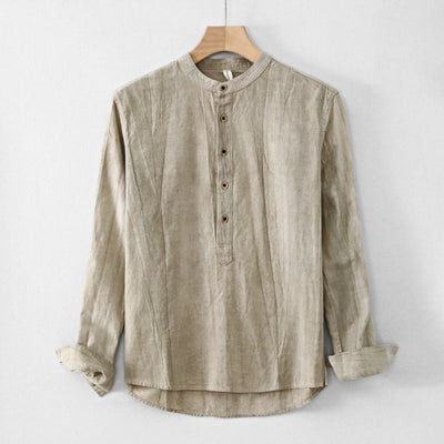 Beckett® | Linen Henley Shirt