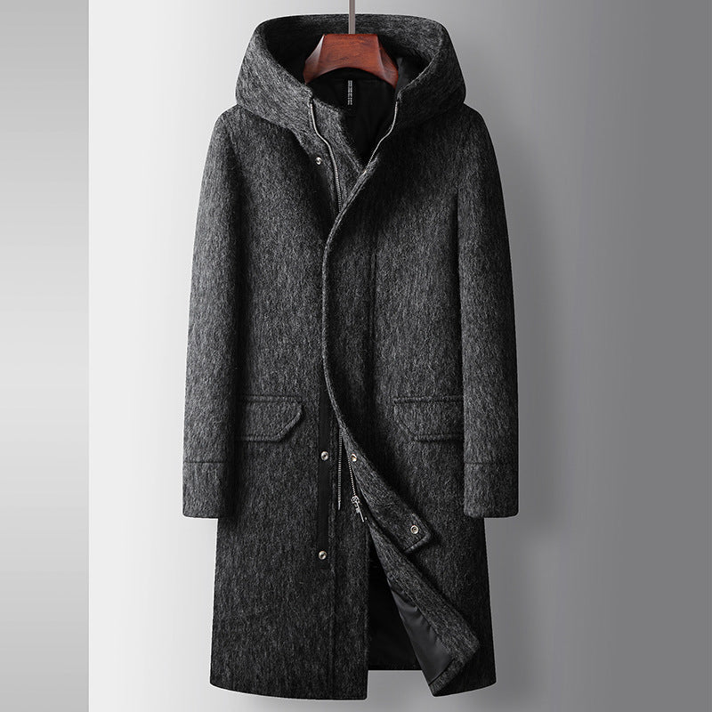 Renzo® | HOODED WOOL COAT