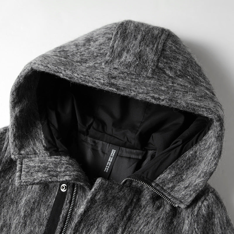 Renzo® | HOODED WOOL COAT
