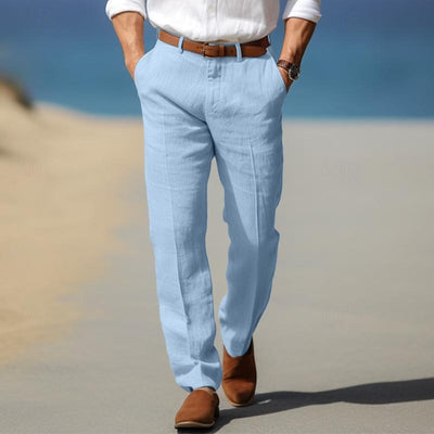 hola LUXURY MEN'S PREMIUM LINEN PANTS (WITH BELT LOOPS)