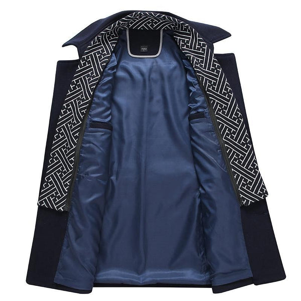 Edén | Sophisticated high collar trench coat for men