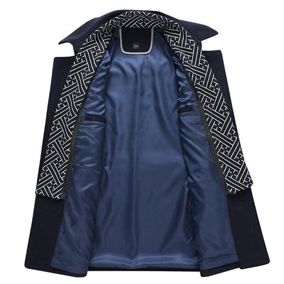 Edén | Sophisticated high collar trench coat for men