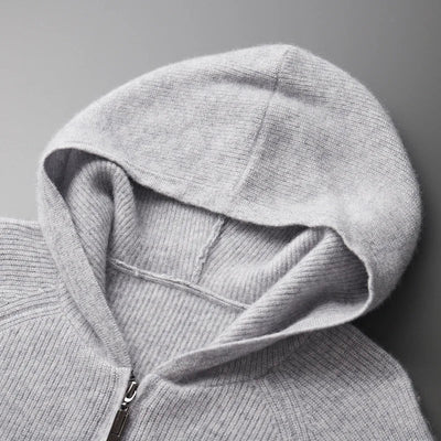 Jairo | Soft cashmere zip hoodie
