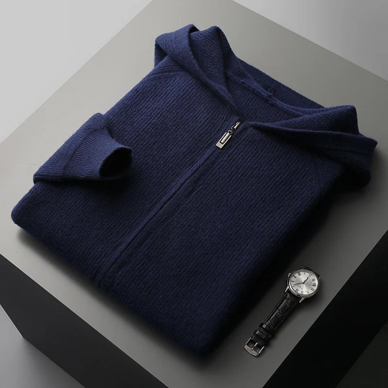 Jairo | Soft cashmere zip hoodie