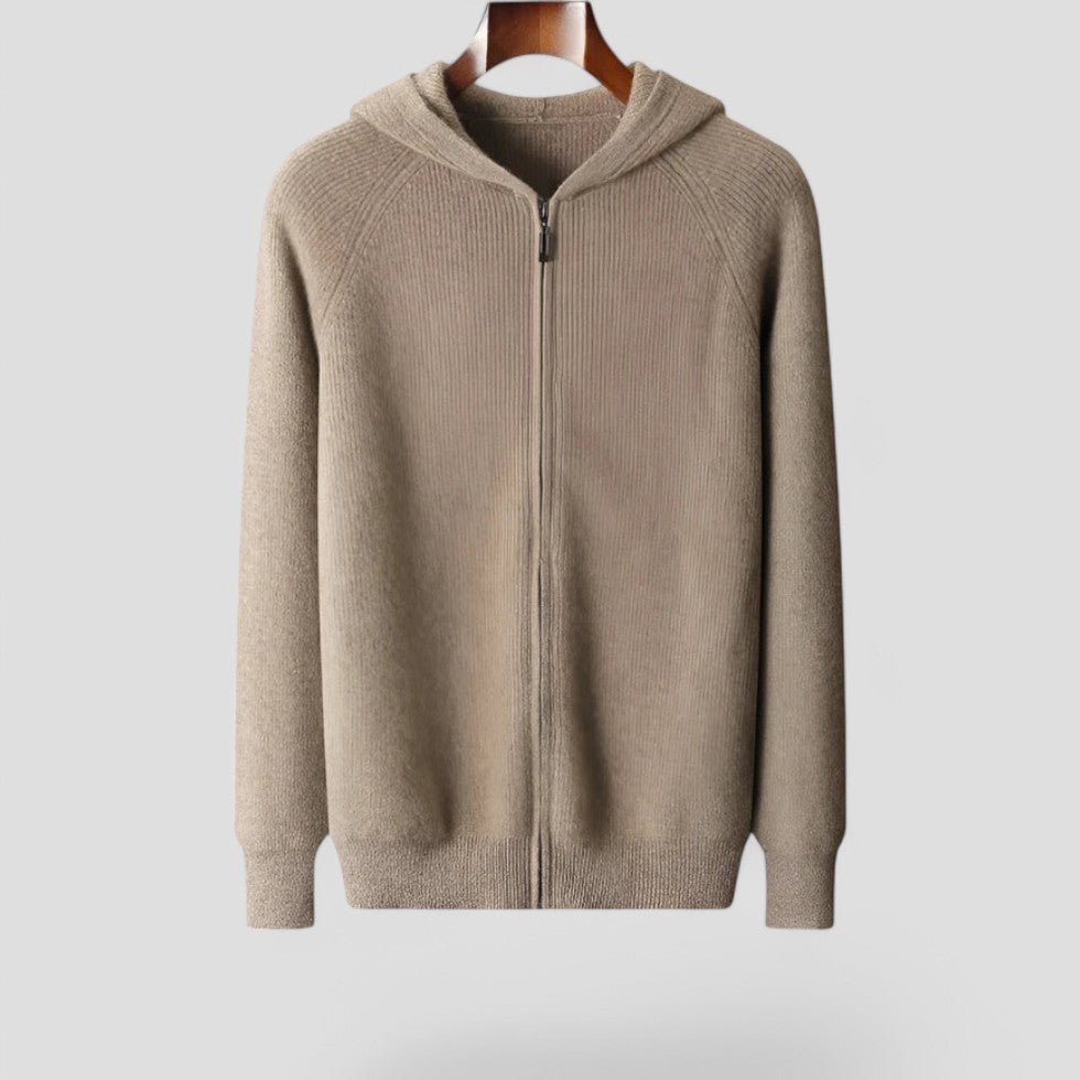 Jairo | Soft cashmere zip hoodie