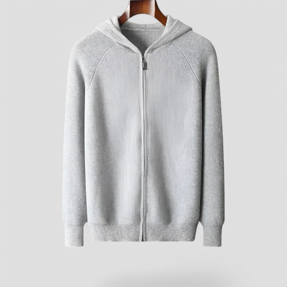 Jairo | Soft cashmere zip hoodie