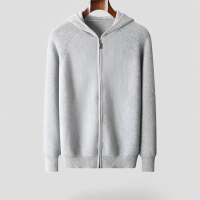 Jairo | Soft cashmere zip hoodie