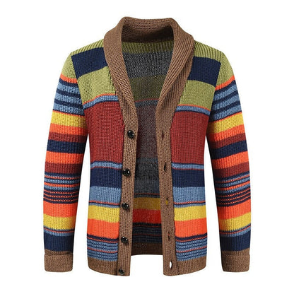 Salinger® | Striped Cardigan For Men