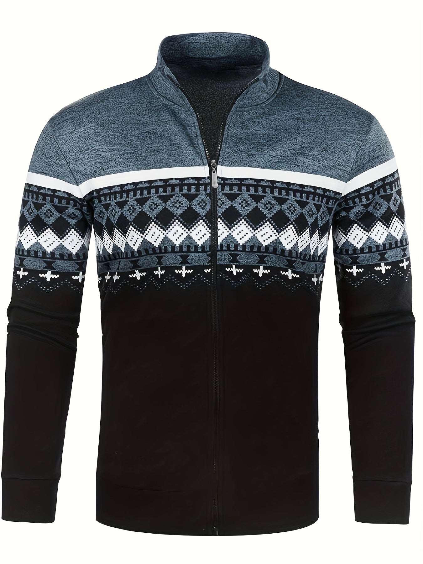Ebben® | Men'S Zip-Up Sweater With A Retro Look