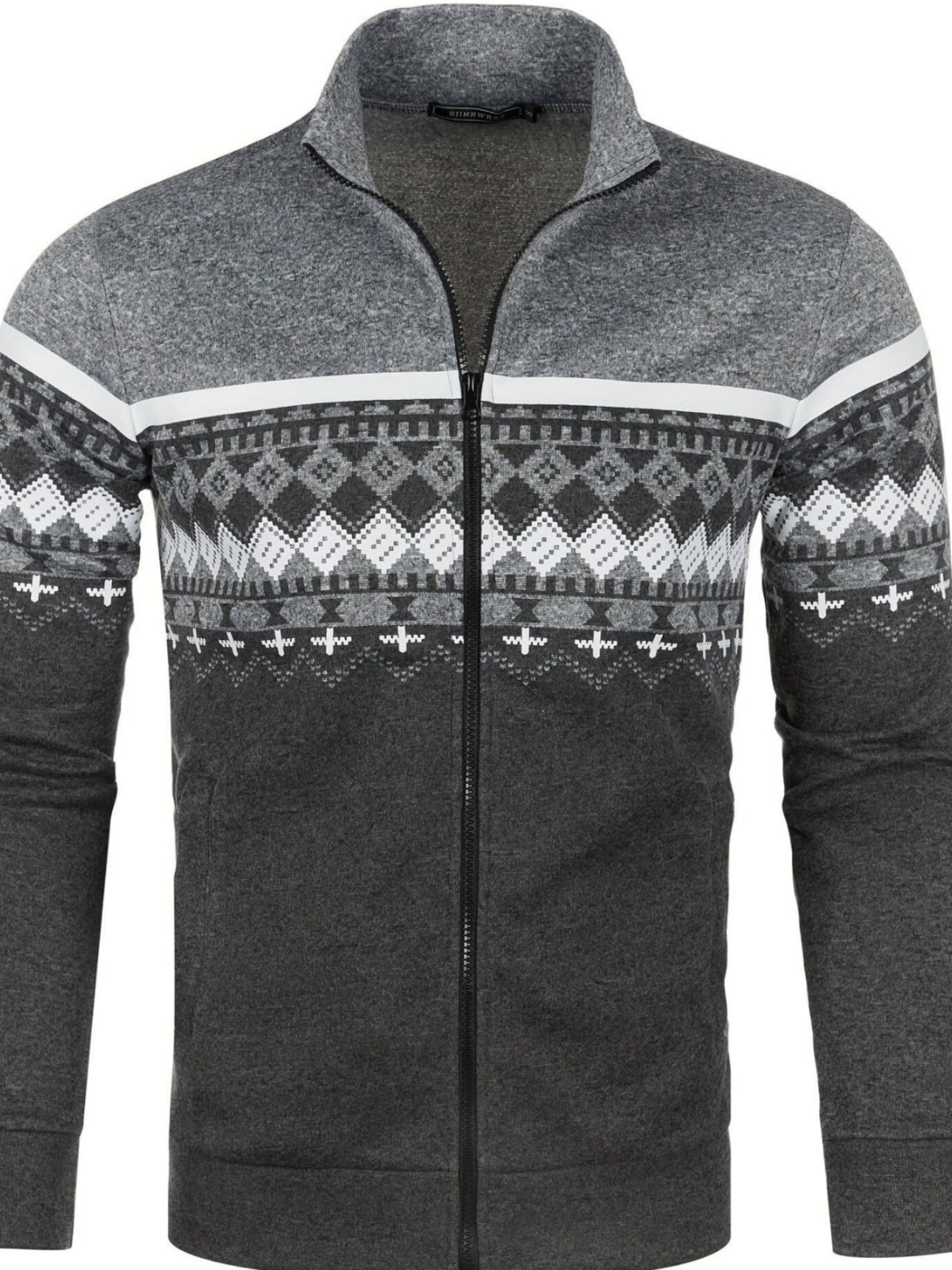 Ebben® | Men'S Zip-Up Sweater With A Retro Look
