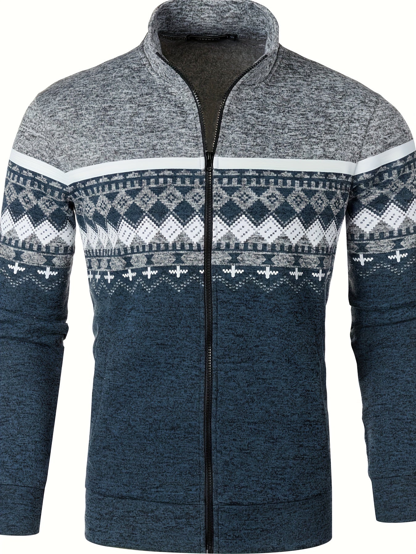 Ebben® | Men'S Zip-Up Sweater With A Retro Look