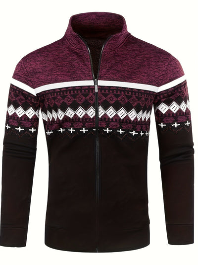 Ebben® | Men'S Zip-Up Sweater With A Retro Look