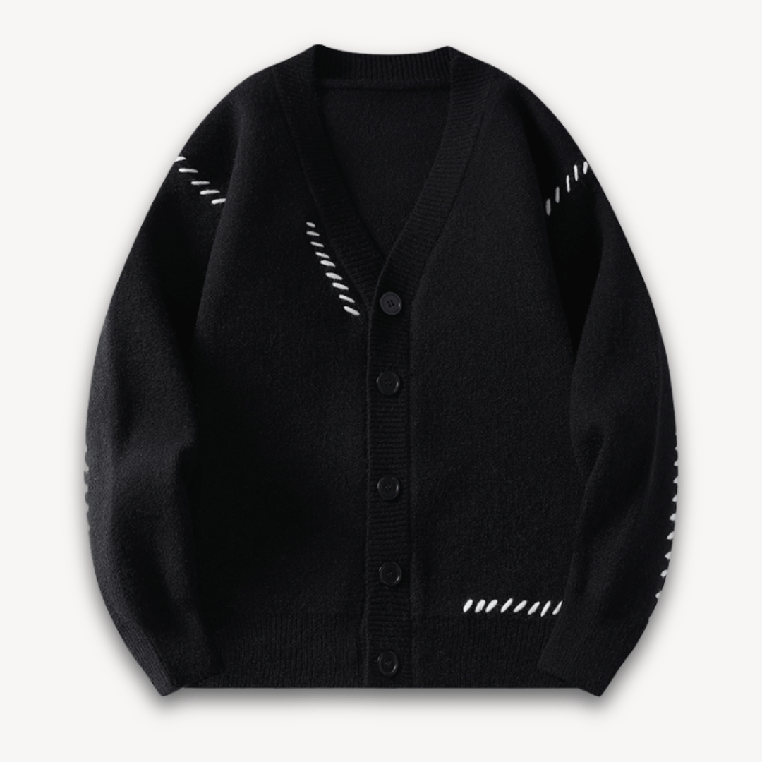 Vadim | Soft knitted cardigan with button closure