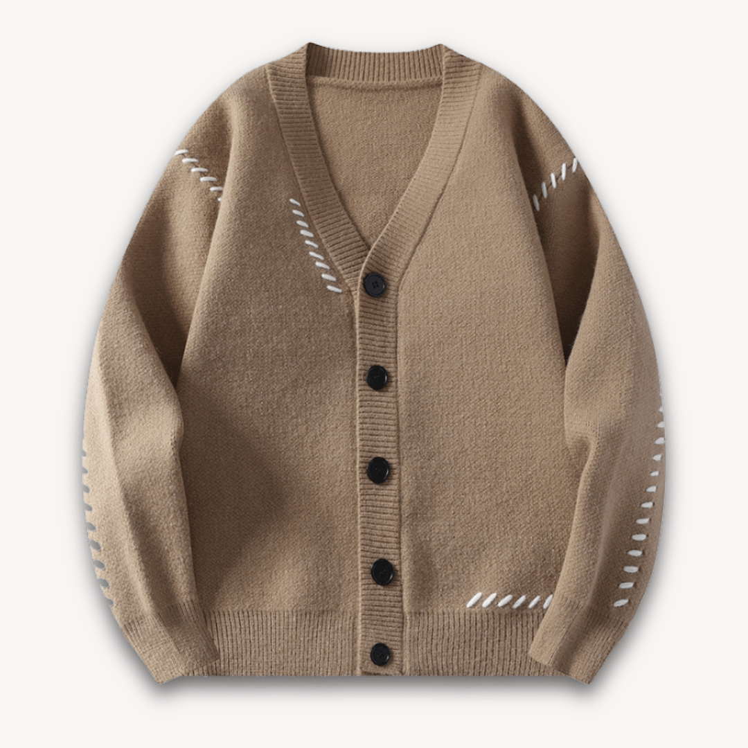 Vadim | Soft knitted cardigan with button closure