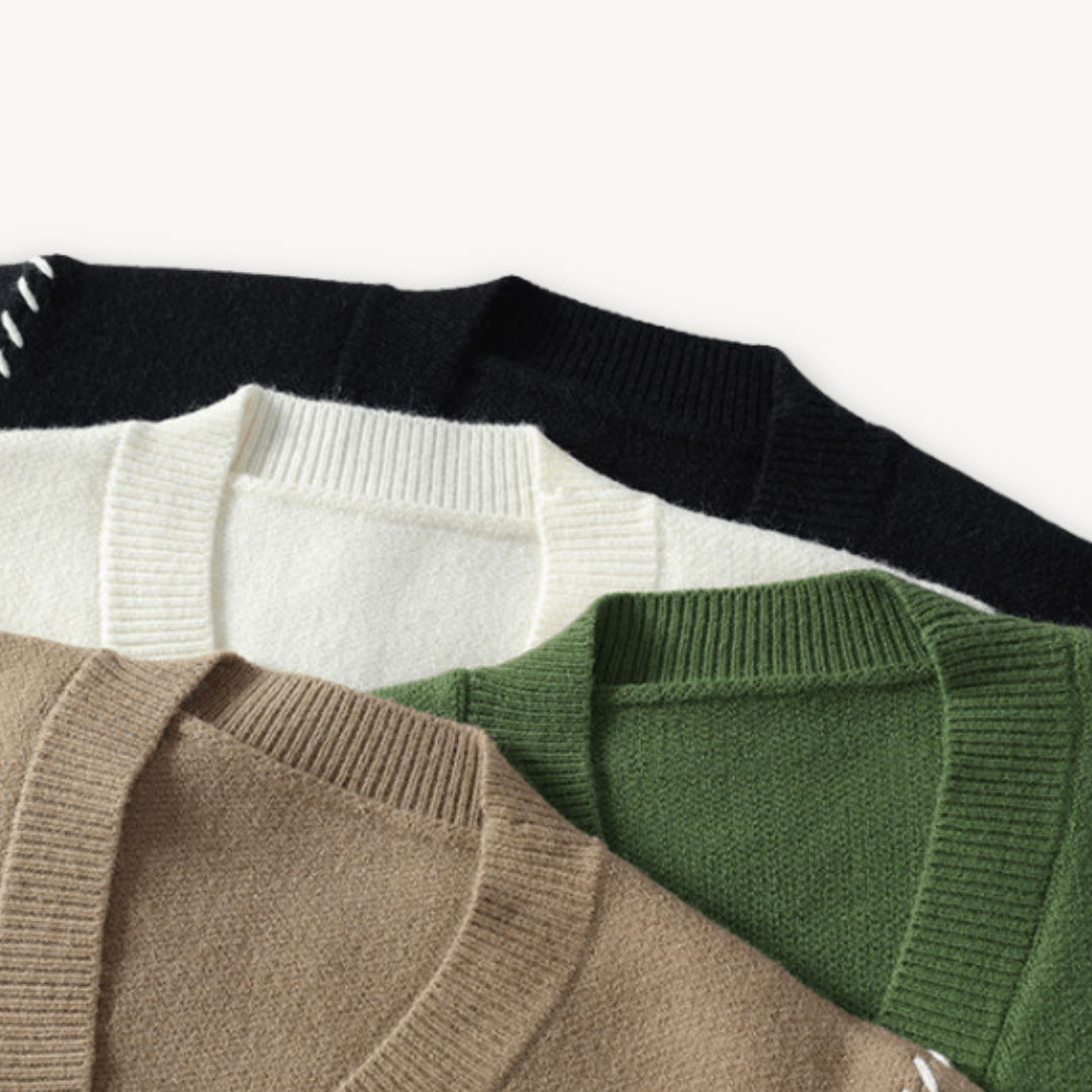 Vadim | Soft knitted cardigan with button closure