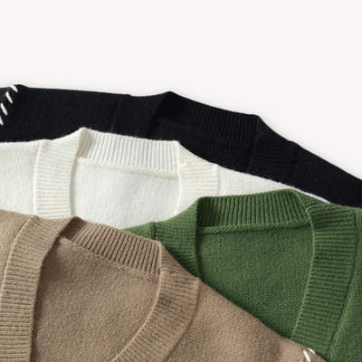 Vadim | Soft knitted cardigan with button closure